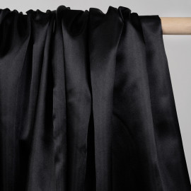 Doublure satin polyester noir - pretty mercerie - mercerie en ligne