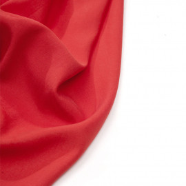 Tissu tencel sergé rouge bittersweet - Pretty Mercerie - mercerie en ligne