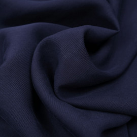 Tissu tencel sergé bleu marine - pretty mercerie - mercerie en ligne
