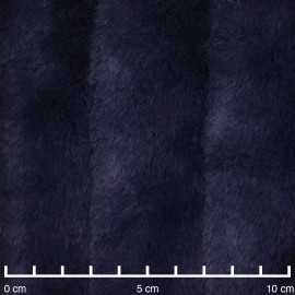 Tissu fausse fourrure bleu éclipse à rayures verticales  - pretty mercerie - mercerie en ligne