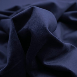 Tissu velours ras bleu marine  - pretty mercerie - mercerie en ligne