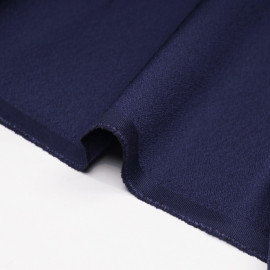 Tissu crêpe bleu profond - Pretty Mercerie - mercerie en ligne