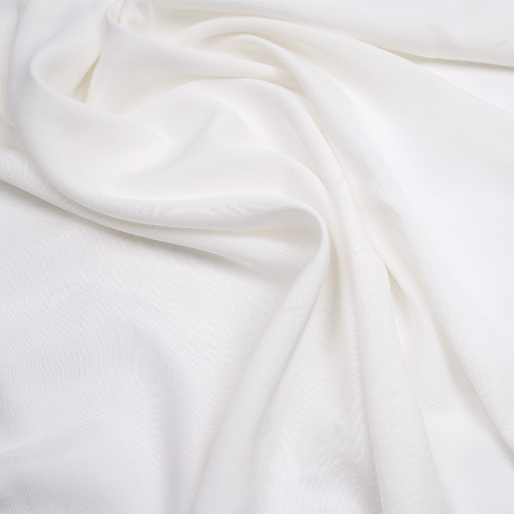 tissu cupro et viscose blanc - pretty mercerie - mercerie en ligne