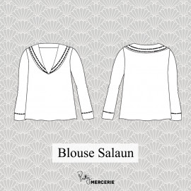 Blouse Salaun - patron de couture - pretty mercerie - mercerie en ligne