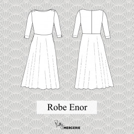 Robe Enor - patron de couture - pretty mercerie - mercerie en ligne