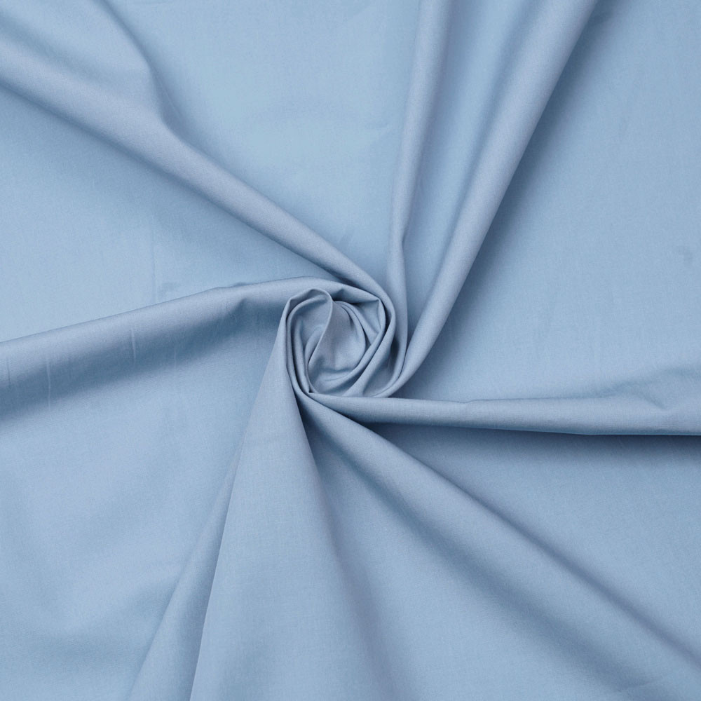 Tissu popeline de coton bleu pastel | Pretty Mercerie | mercerie en ligne