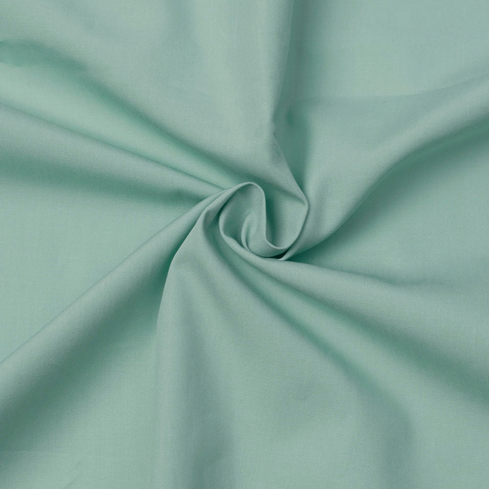 Tissu popeline de coton vert pastel | Pretty Mercerie | mercerie en ligne