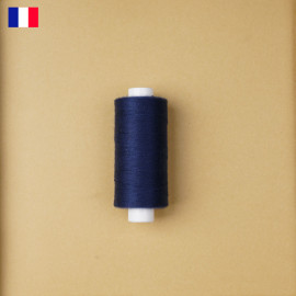 Fil à coudre bleu navy haute ténacité 500 m | fabrication française | Pretty Mercerie | Mercerie en ligne