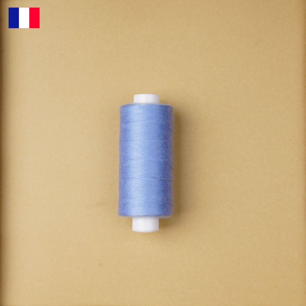 Fil à coudre bleu ciel haute ténacité 500 m | fabrication française | Pretty Mercerie | Mercerie en ligne