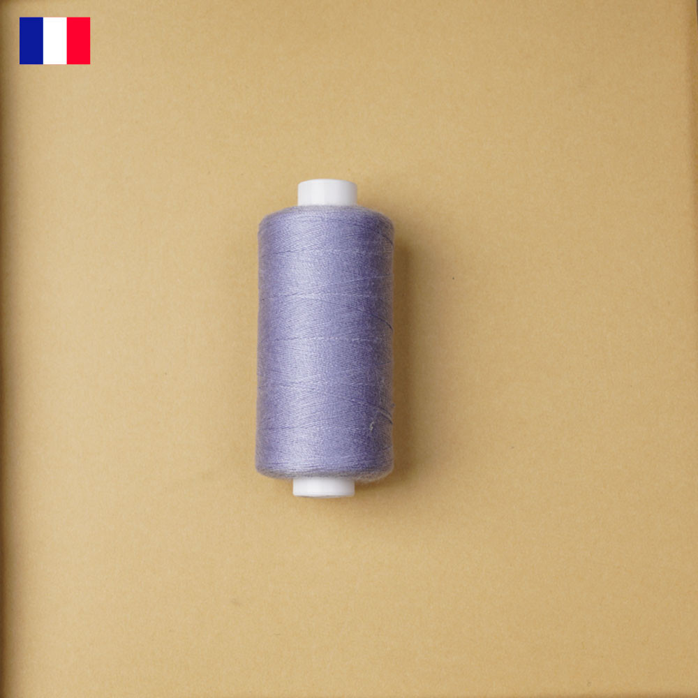 Fil à coudre bleu lavande haute ténacité 500 m | fabrication française | Pretty Mercerie | Mercerie en ligne