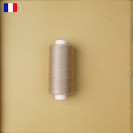 Fil à coudre beige sirocco ténacité 500 m | fabrication française | pretty Mercerie | Mercerie en ligne