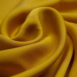 Tissu viscose Tencel et lin golden yellow | Pretty Mercerie | Mercerie en ligne