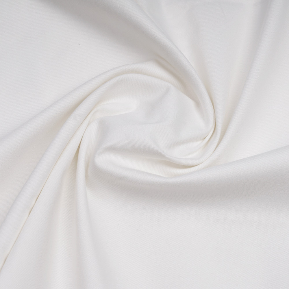 Tissu toile denim stretch blanc | Pretty Mercerie | Mercerie en ligne