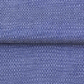 Tissu coton oxford blanc et bleu marine | Pretty Mercerie | mercerie en ligne