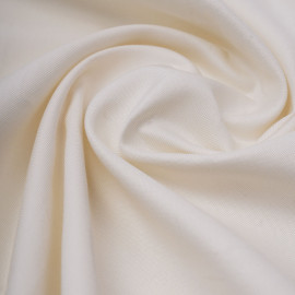 Tissu coton oxford beige et blanc | Pretty Mercerie | mercerie en ligne
