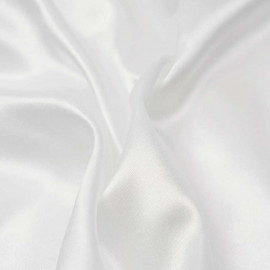 Tissu doublure satin polyester blanc cassé | pretty mercerie | mercerie en ligne