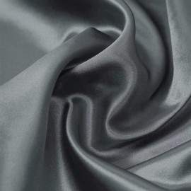 Tissu doublure satin polyester gris | pretty mercerie | mercerie en ligne