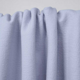 Tissu drap de laine bouillie bleu lavande | pretty mercerie | mercerie en ligne