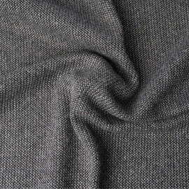 Tissu lainage gris maille tissée chevron fils dorés | pretty mercerie | mercerie en ligne