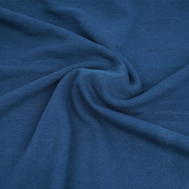 Tissu sweat gratté dark blue | Pretty Mercerie | Mercerie en ligne