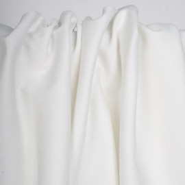 Tissu toile denim stretch blanc cassé | Pretty Mercerie | mercerie en ligne