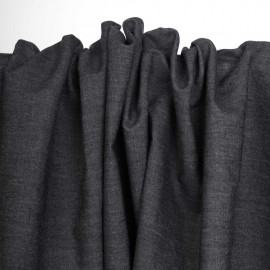 Tissu coton chambray gris foncé chiné | Pretty Mercerie | mercerie en ligne