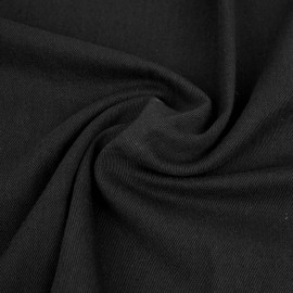 Tissu toile denim stretch noir | pretty mercerie | mercerie en ligne