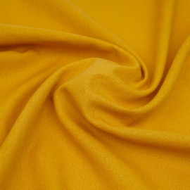 Tissu lin et viscose jaune tournesol | pretty mercerie | mercerie en ligne