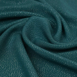 Tissu viscose et fil lurex argenté - Verde