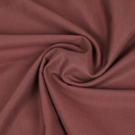 Tissu twill Tencel et coton uni - rose foncé