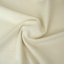 Tissu coton tissé à motif zig zag - crème