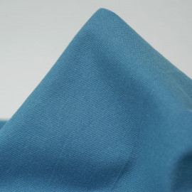Tissu coton tissé à motif zig zag - Bleu
