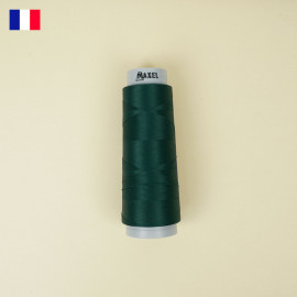 Cône de fil mousse à coudre vert foncé haute ténacité 1000 m | fabrication française