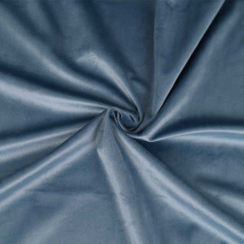 Tissu velours ras - Bleu clair