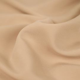 Tissu viscose uni Bergamote effet de peau de pêche - Beige