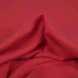 Tissu jersey bambou uni - Rouge