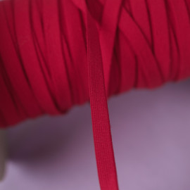 8 mm - Ruban élastique lingerie doux - rouge