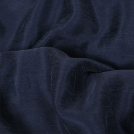 Tissu Cupro et Modal effet peau de pêche satiné - bleu
