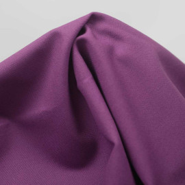 Tissu toile de coton tissé lourd - violet