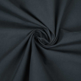 Tissu toile de coton gris anthracite