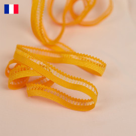 11 mm - Ruban élastique lingerie classique picot - mimosa