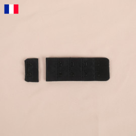 25 mm - agrafage 4 portes pour soutien gorge - noir