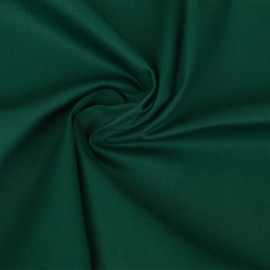 Tissu gabardine déperlant poly-coton uni - vert sapin