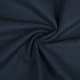 Tissu drap de laine - uni - Bleu foncé