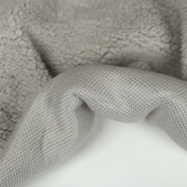 Tissu faux sherpa Ferdy - gris clair