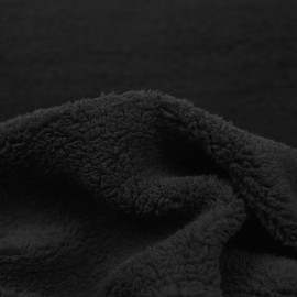 Tissu faux sherpa Ferdy - Noir