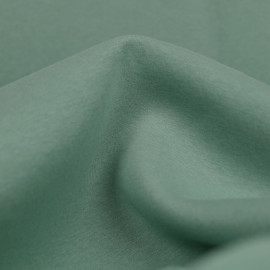Tissu sweat gratté de coton - uni - vert clair