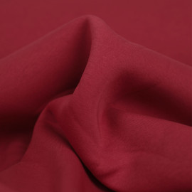 Tissu sweat gratté de coton - uni - Rouge