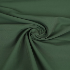 Tissu gabardine de coton déperlant uni - Vert