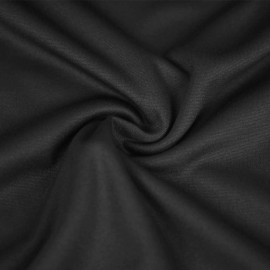 Tissu jersey maille Milano de viscose - uni - Noir